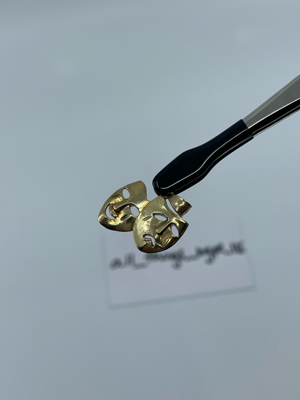 10KT “smile now cry later” pendant